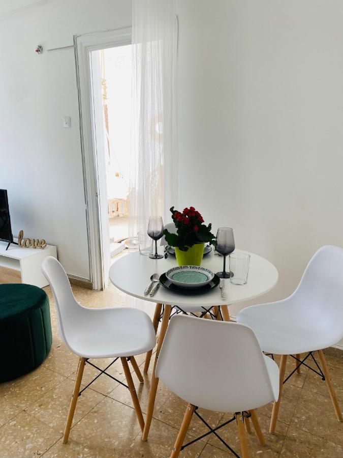 Boho-Chic One Bedroom Flat In Engomi Bagian luar foto